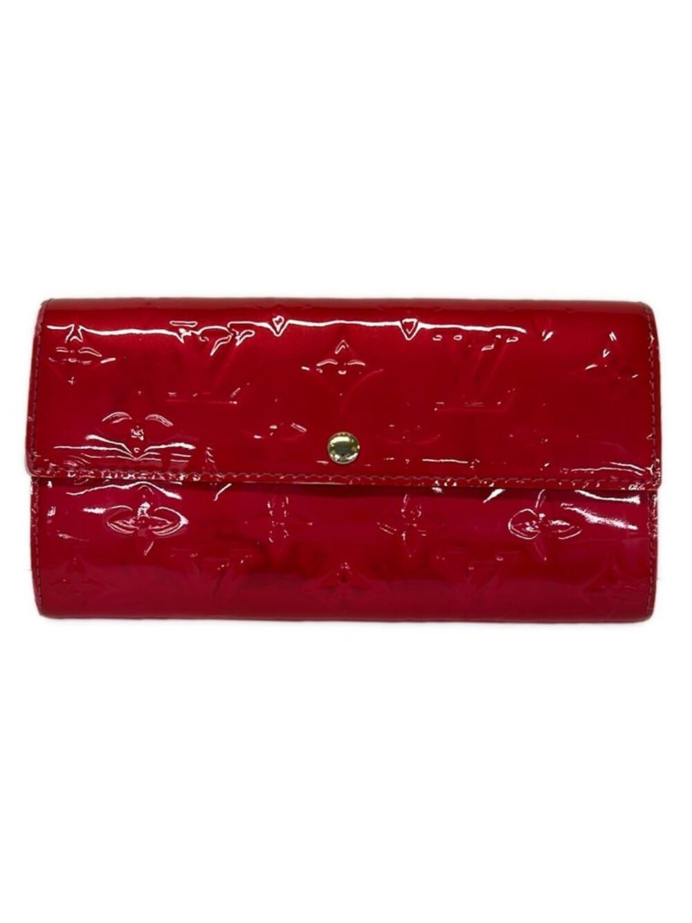 Louis Vuitton Wallet Monogram Vernis Portefeuille Sarah Rose Pop Leather